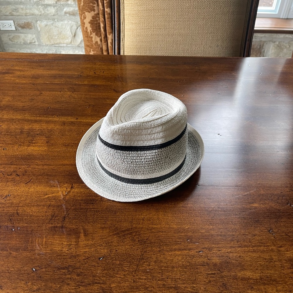 BCBGMaxAzria White and Black Hat